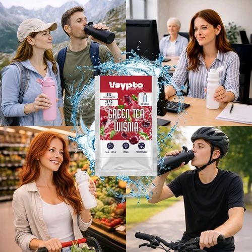 VSYPTO com sabor a Chá Verde e Cereja, 3 g - 7