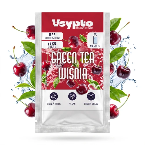 VSYPTO com sabor a Chá Verde e Cereja, 3 g