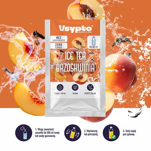 VSYPTO com sabor a Ice Tea Pêssego, 3 g - 5