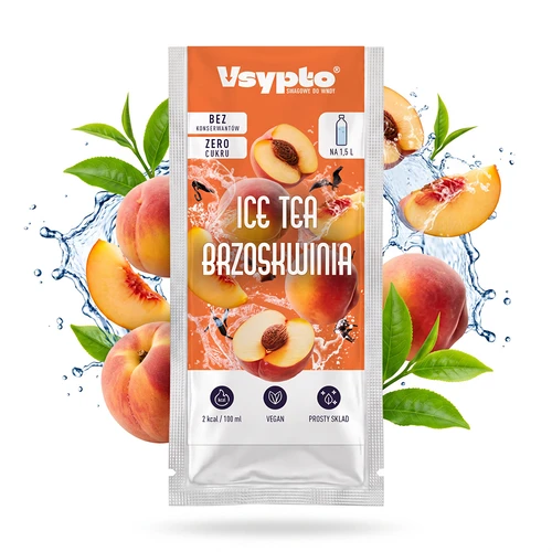 VSYPTO sabor Ice Tea Pêssego, 9 g