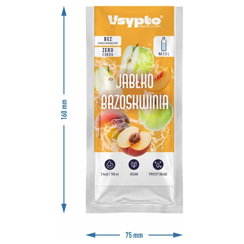 Vsypto sabor Maçã-Pêssego, 9g - 4