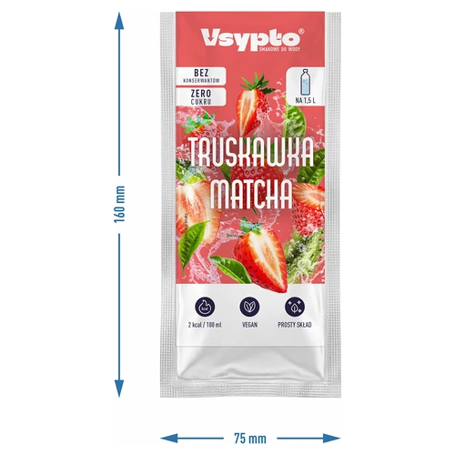 VSYPTO sabor Morango Matcha, 9 g - 4