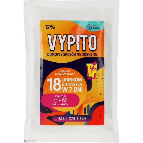 VYPITO 12%, sachê para 18 bebidas - Chillout levemente frutado, 126 g  - 1 
