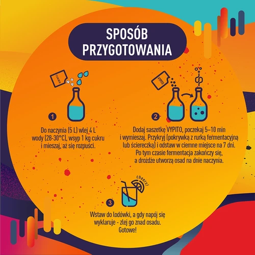 VYPITO 12%, sachê para 18 bebidas - Chillout levemente frutado, 126 g - 5