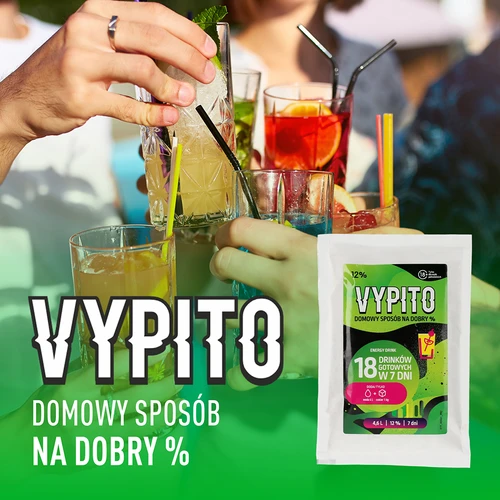VYPITO 12%, saqueta para 18 cocktails - Bebida energética, 126 g - 6