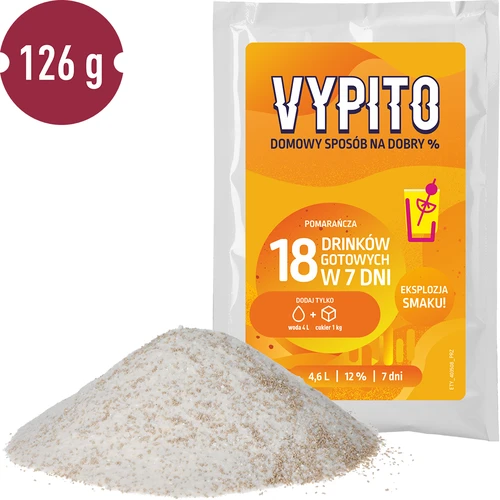 VYPITO 12%, saqueta para 18 cocktails - Laranja, 126 g - 3