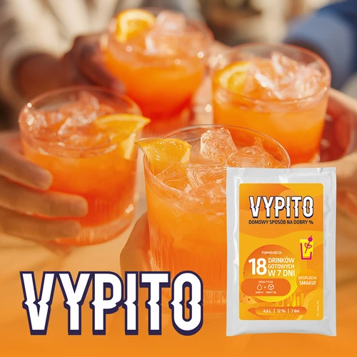 VYPITO 12%, saqueta para 18 cocktails - Laranja, 126 g - 6