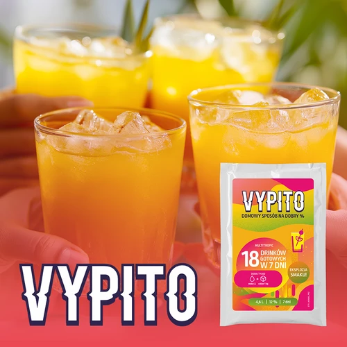 VYPITO 12%, saqueta para 18 cocktails – Multitropic, 126 g - 6
