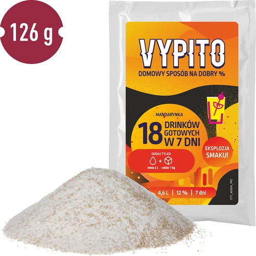 VYPITO 12%, saqueta para 18 cocktails - Tangerina, 126 g - 3