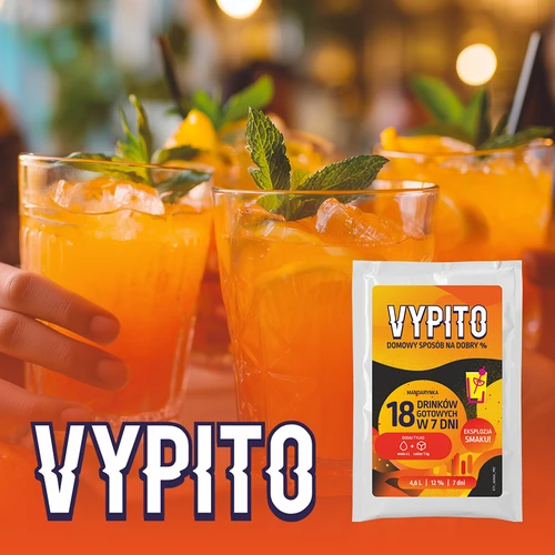 VYPITO 12%, saqueta para 18 drinques - Tangerina, 126 g - 6