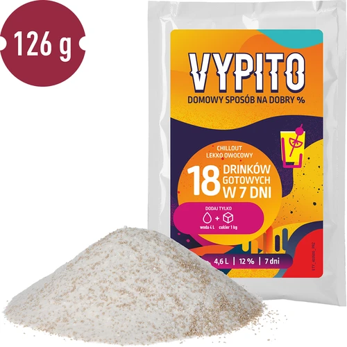 VYPITO 12%, saszetka na 18 drinków - Chillout lekko owocowy, 126 g - 3