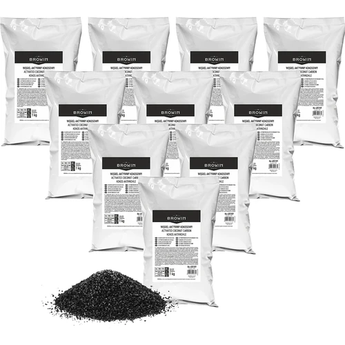 Węgiel aktywny kokosowy 1 kg x 10 - zestaw