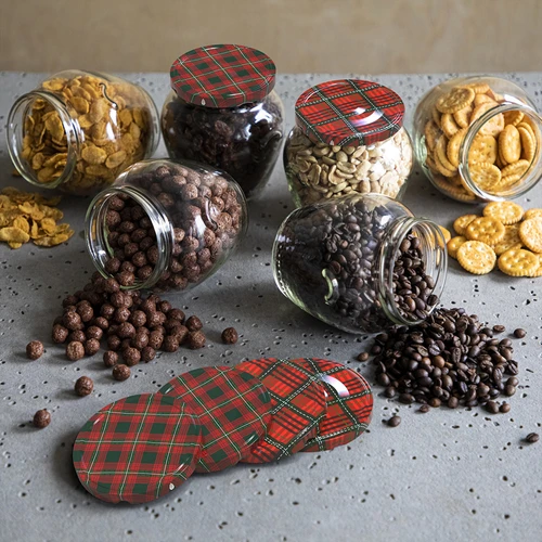 Zakrętka fi82/6 szkocka kratka mix, 10 szt. - 9