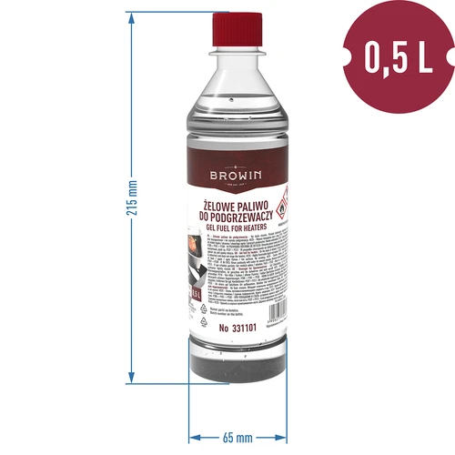Żelowe paliwo do podgrzewaczy wędzarni 0,5 L - 2