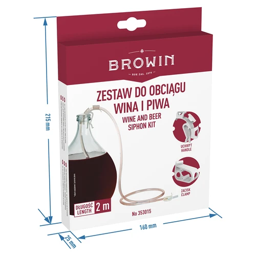 Zestaw do obciągu wina z uchwytem i zaciskiem - 7