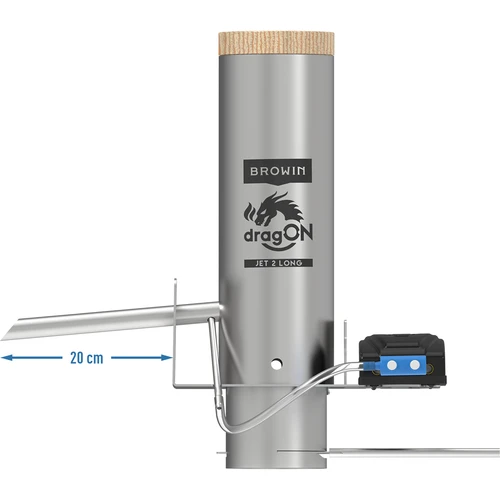 Zestaw dragON do wędzarni - moduły IQ z Wi-Fi i generator dymu JET 2 LONG z popielnikiem - 5