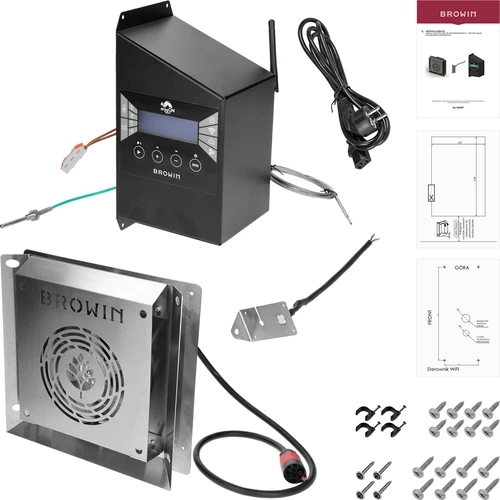 Zestaw modułów elektrycznych ze sterownikiem Wi-Fi– dragON IQ 1,5kW, do wędzarni ogrodowych - 2