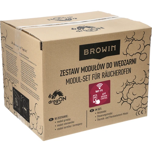 Zestaw modułów elektrycznych ze sterownikiem Wi-Fi– dragON IQ 1,5kW, do wędzarni ogrodowych - 11