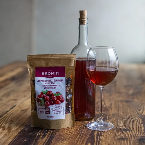 Zestaw na wino 4 PORY ROKU – Żurawina - 4
