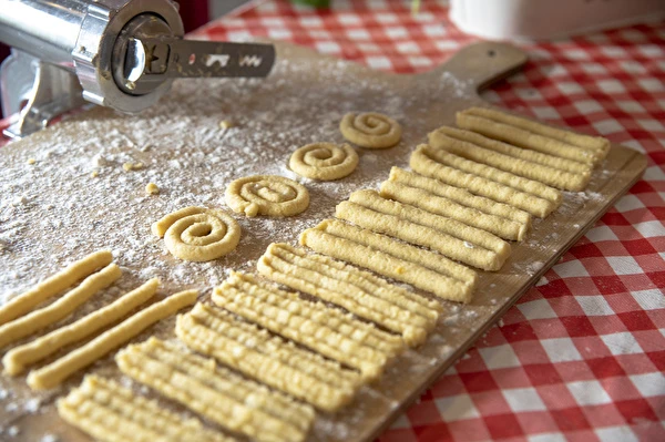 Biscoitos da picadora de carne