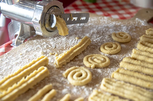 Biscoitos da picadora de carne