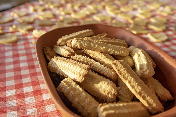 Biscoitos da picadora de carne