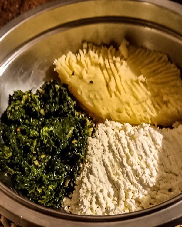 Estrela levedada de espinafres