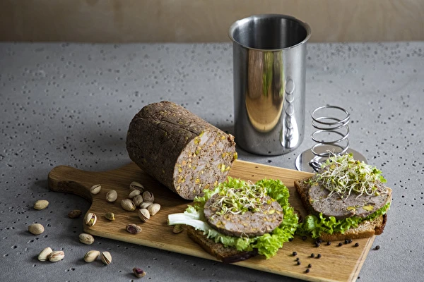 Perna de peru com pistácios - cozedor de fiambre