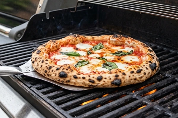 Pizza neapolitańska z grilla gazowego