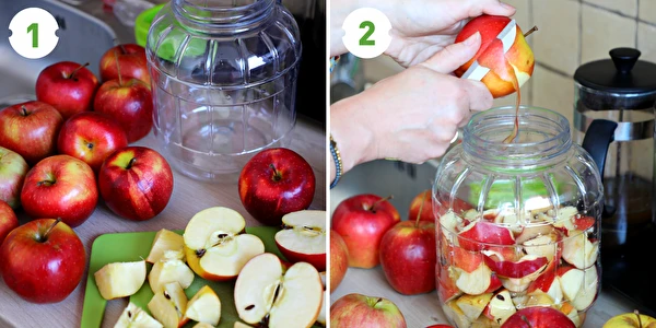 Vinagre de maçã caseiro