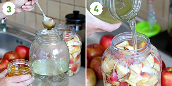 Vinagre de maçã caseiro