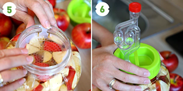 Vinagre de maçã caseiro