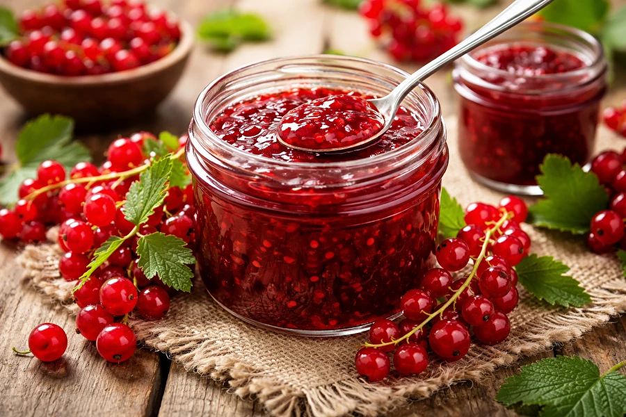 Doce de groselha vermelha