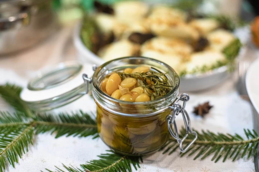 Browin Przepiśnik - Feijão com mel e alecrim