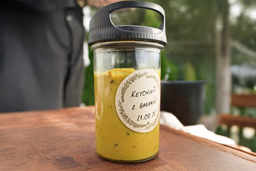 Browin Przepiśnik - Ketchup de banana doce e picante – ideal para hambúrgueres e não só