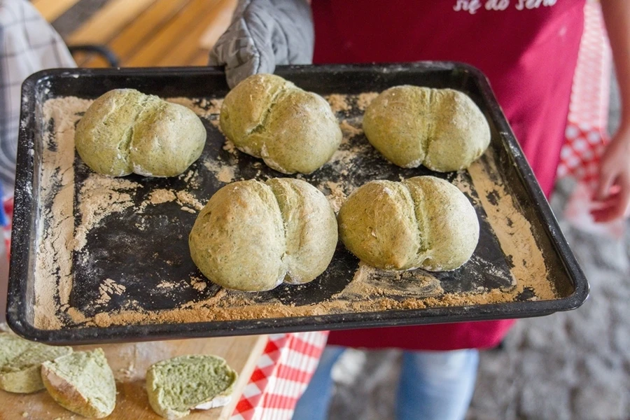 Browin Przepiśnik - Pão / Pãezinhos de Espinafre