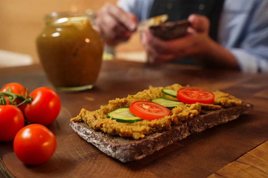 Browin Przepiśnik - Patê vegetariano de lentilhas e abóbora feito na prensa de fiambre