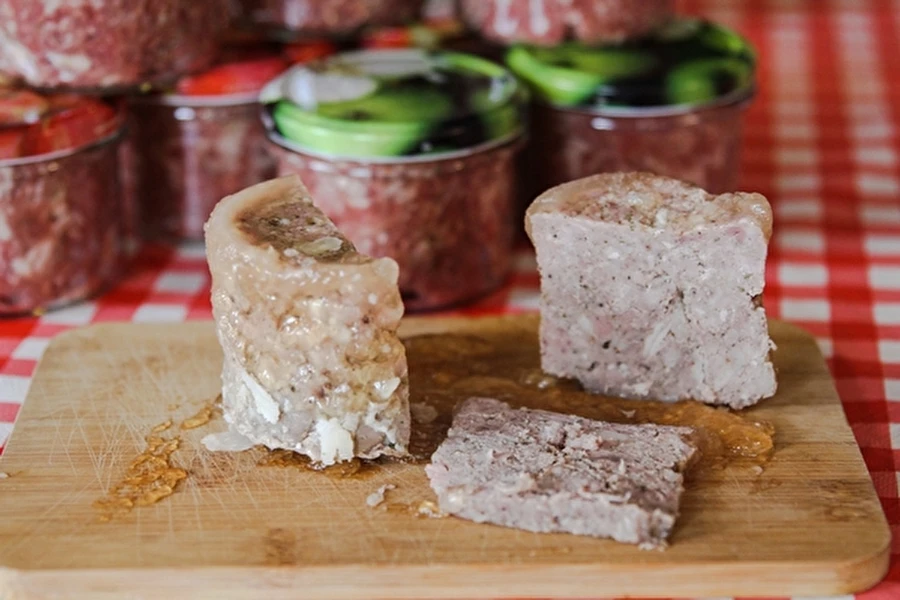 Browin Przepiśnik - Salsicha no frasco - carne prensada em frascos