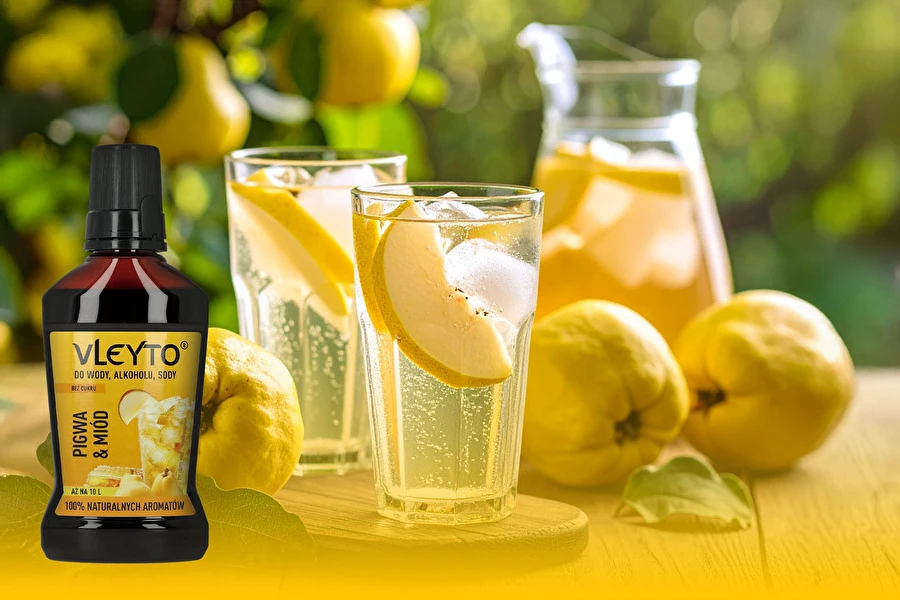 Browin Przepiśnik - Sparkling Pigwa - bebida sem álcool refrescante com um toque de mel e marmelo