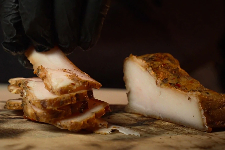 Browin Przepiśnik - Toucinho fumado com ervas