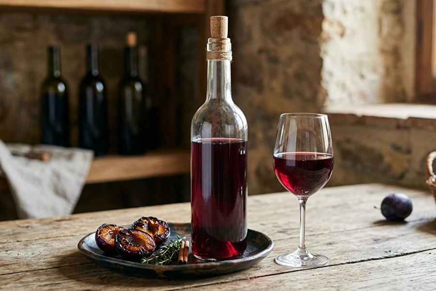 Browin Przepiśnik - Vinho de ameixa com adição de ameixa assada