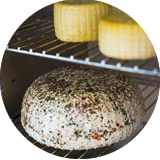 Produção de queijo